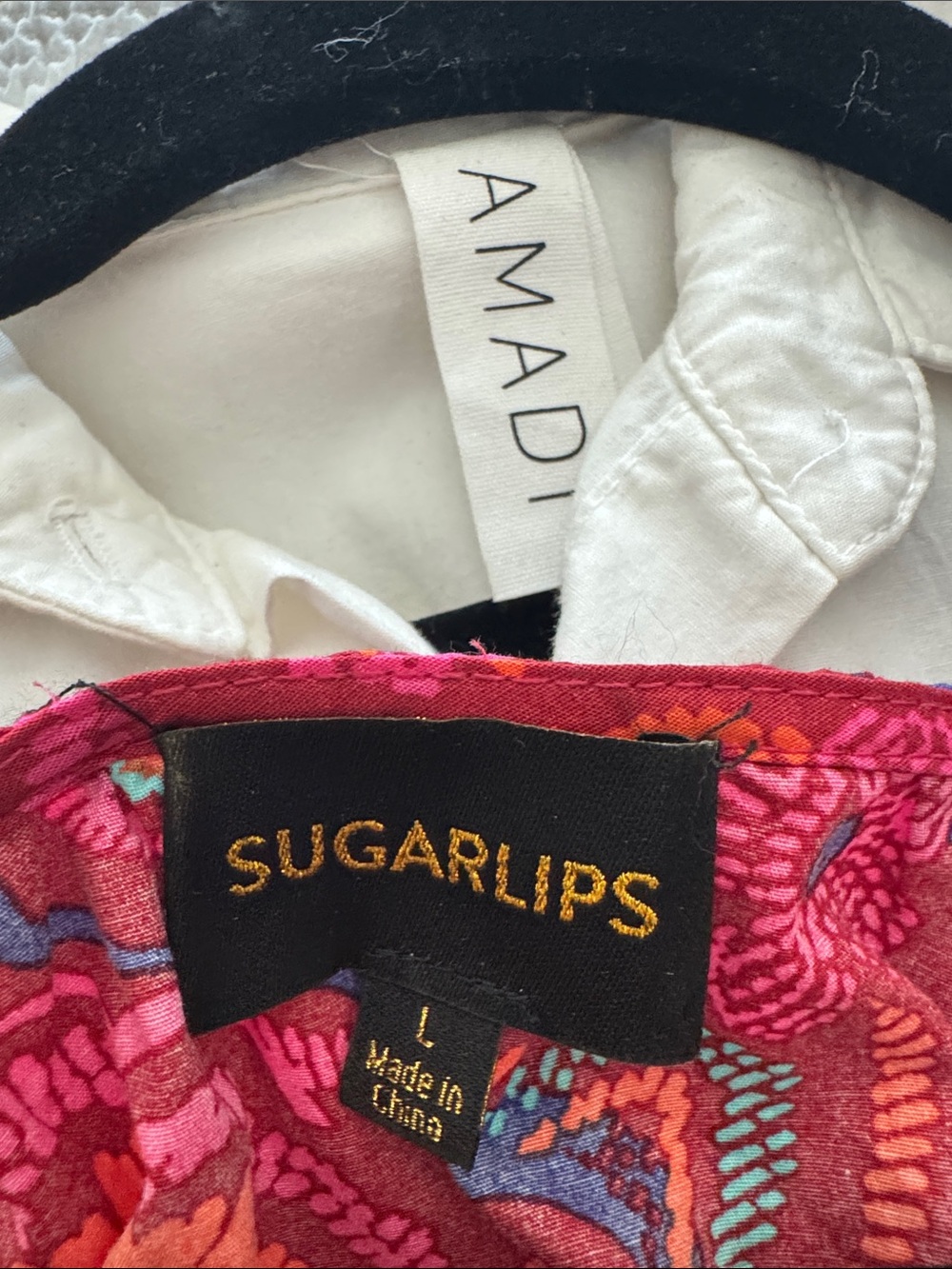 Sugarlips multi-colored maxi dress with elastic waist and pockets - Picture 3 of 4